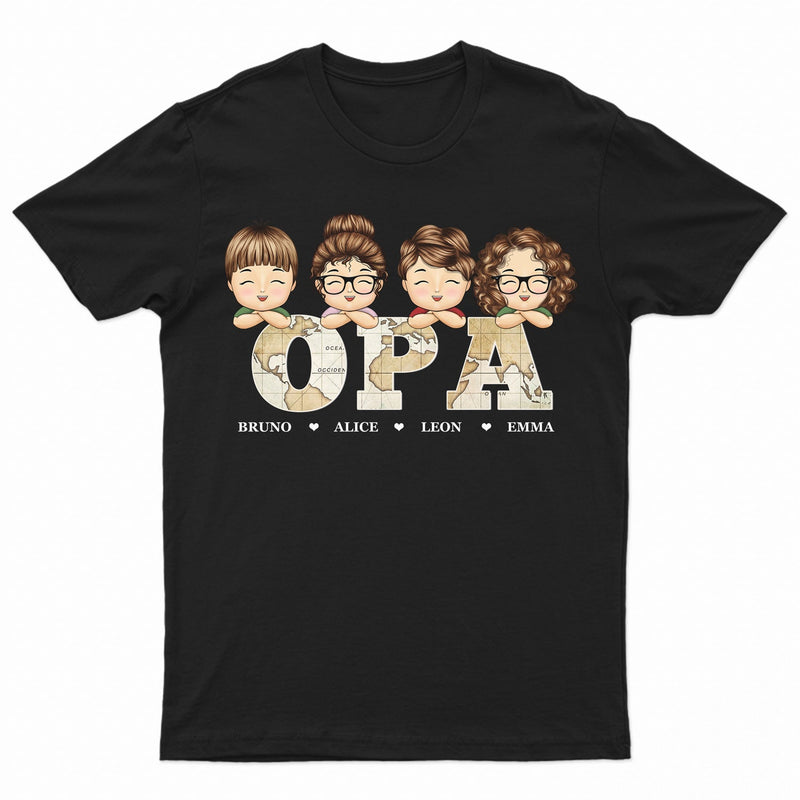 Opa Großvater - Personalisiertes T Shirt