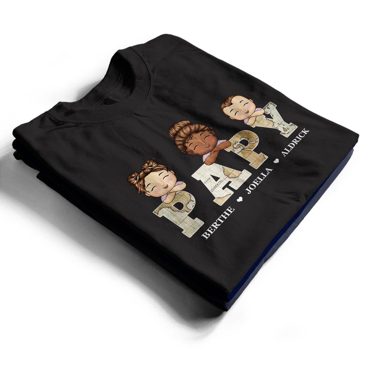 Grand-père Pépé Bon-papa Papé Pépère Papy Papi Papou - T Shirt Personnalisé