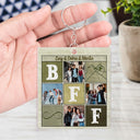 Custom Photo A Little Pocket Hug For My Bestie - Anniversary, Loving, Birthday Gift For Best Friends, BFF, Sister - Personalized Custom Acrylic Keychain