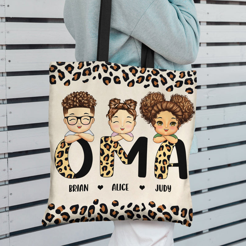 Leopard Nana Title - Birthday, Loving Gift For Mom, Mother, Mama, Grandma, Grandmother - Personalized Zippered Canvas Bag