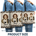 Leopard Nana Title - Birthday, Loving Gift For Mom, Mother, Mama, Grandma, Grandmother - Personalized Zippered Canvas Bag