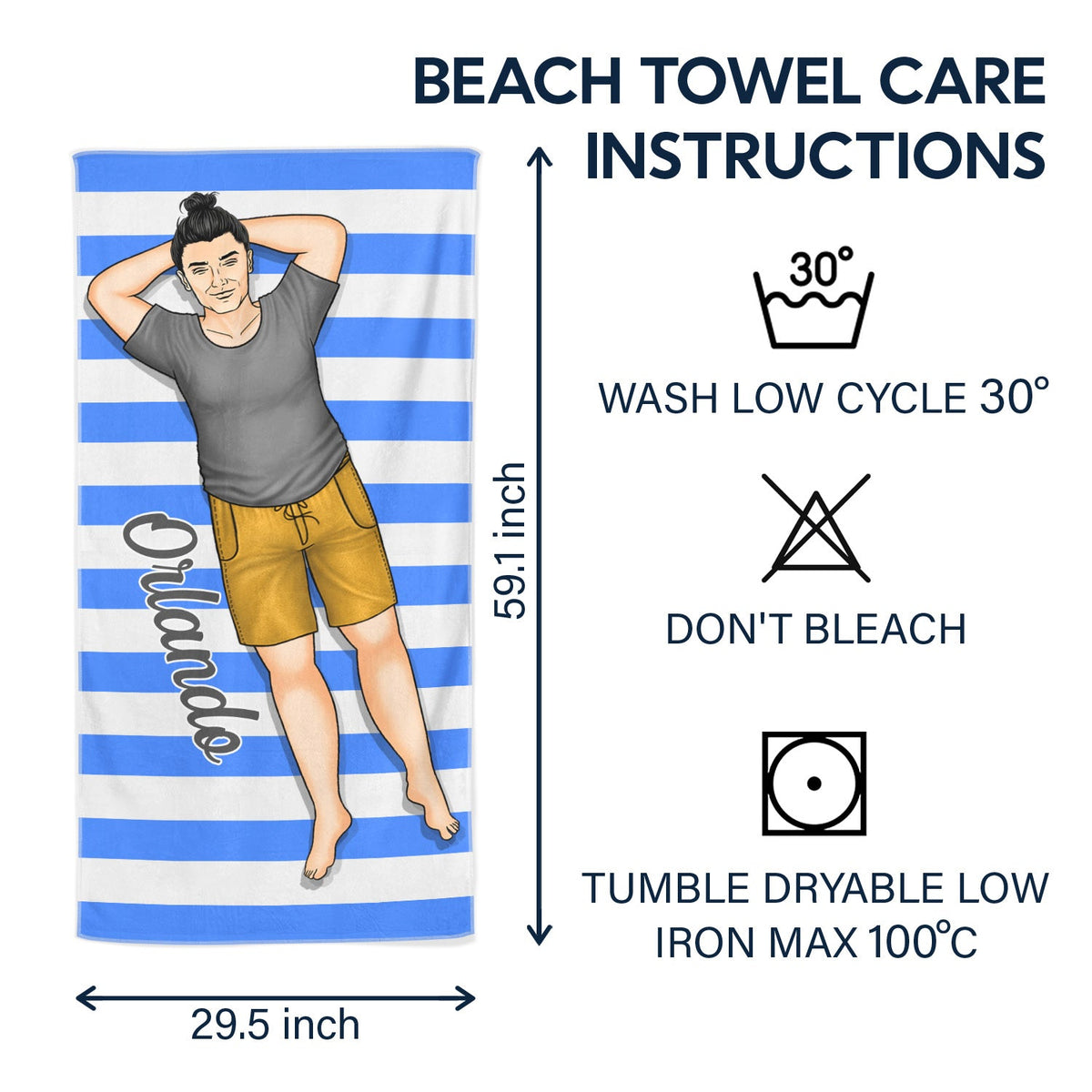 Beach Trips, Pool Party - Birthday, Vacation, Traveling Gift For Woman, Man - Personalized Beach Towel