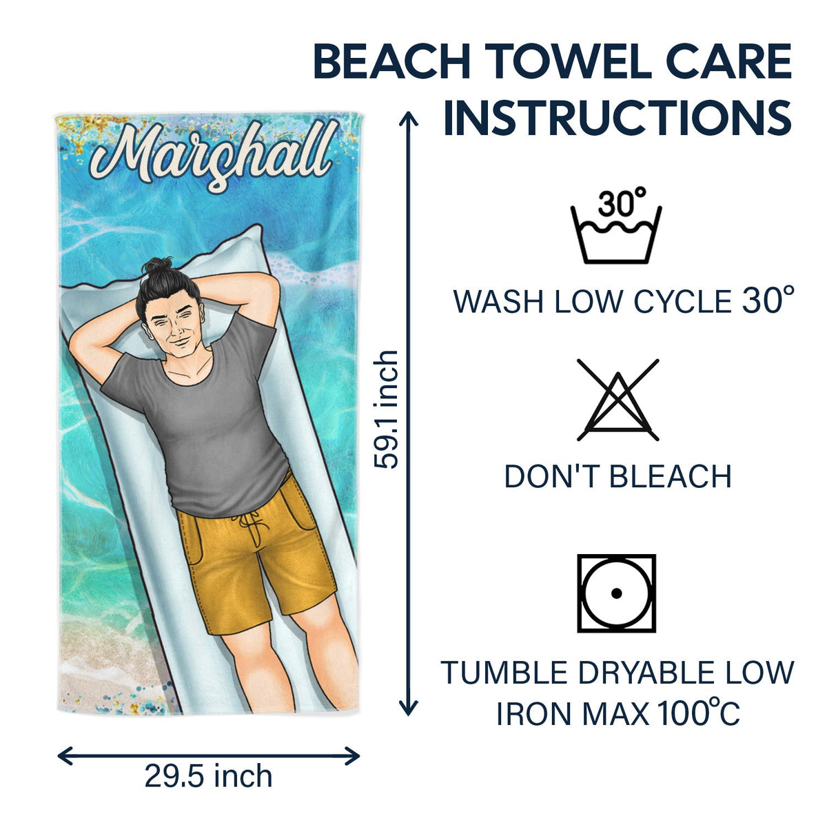 Beach Trips, Pool Party - Birthday, Vacation, Traveling Gift For Woman, Man, Bestie Group - Personalized Beach Towel