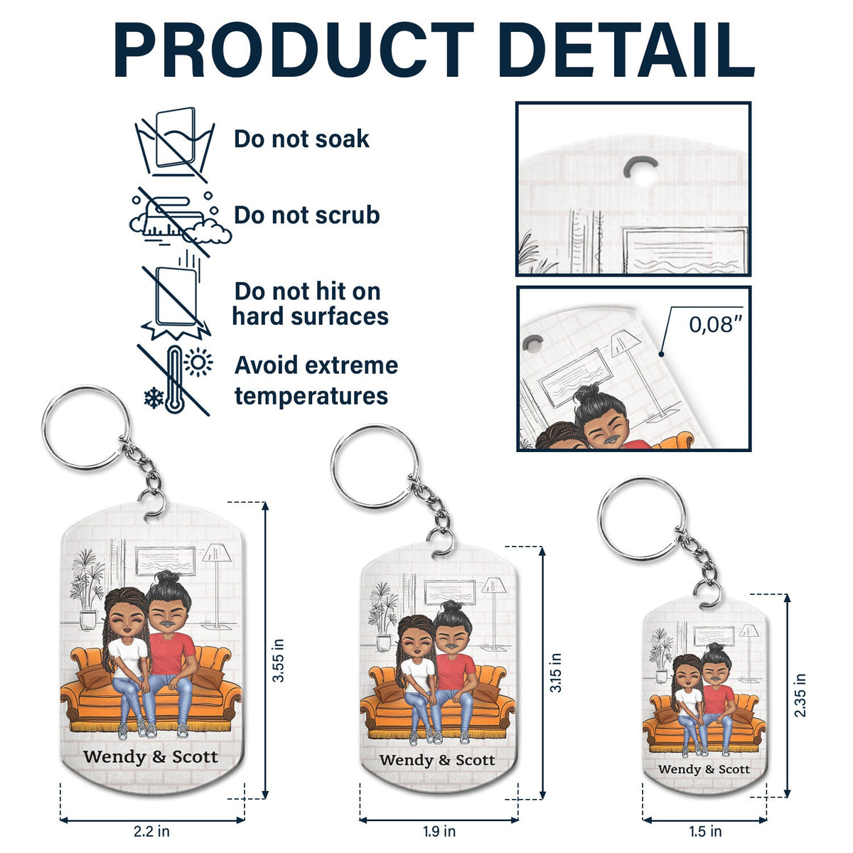 Drive Safe No One Else Will Tolerate Me - Birthday, Loving, Anniversary Gift For Spouse, Husband, Wife, Couple - Personalized Aluminum Keychain