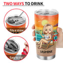 Life Is Better On A Cruise - Vacation, Birthday, Funny Gift For Cruising Lovers, Traveling Lovers - Personalized Tumbler