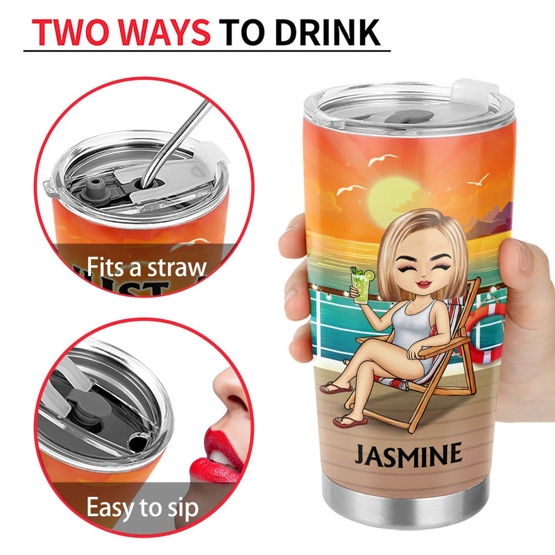 Life Is Better On A Cruise - Vacation, Birthday, Funny Gift For Cruising Lovers, Traveling Lovers - Personalized Tumbler