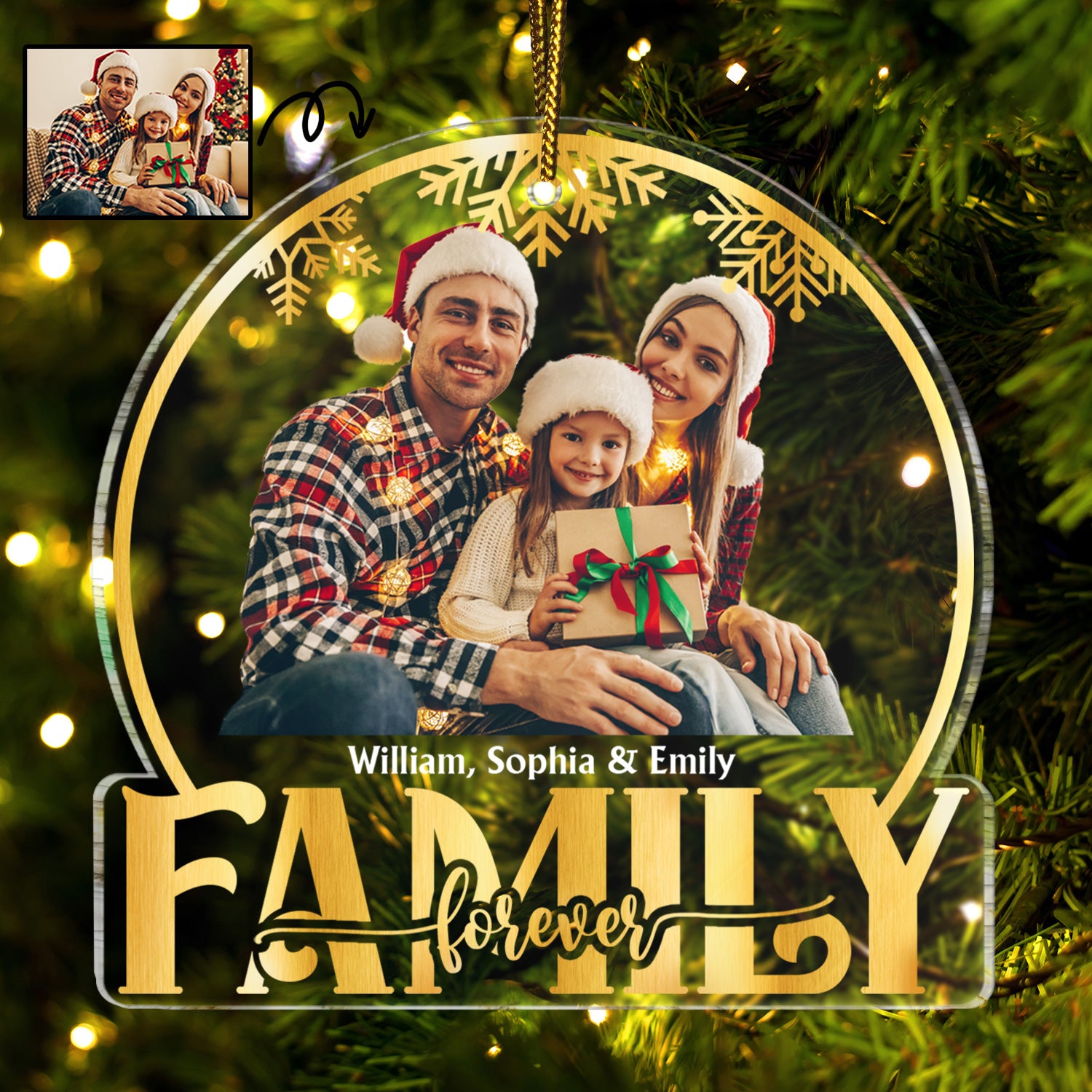 Family Ornament Acrylic