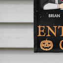 Home Haunted Home Enter At Your Own Risk - Halloween, Birthday, Home Warming, Funny Gift For Couples, Dog, Cat Lovers - Personalized Flag
