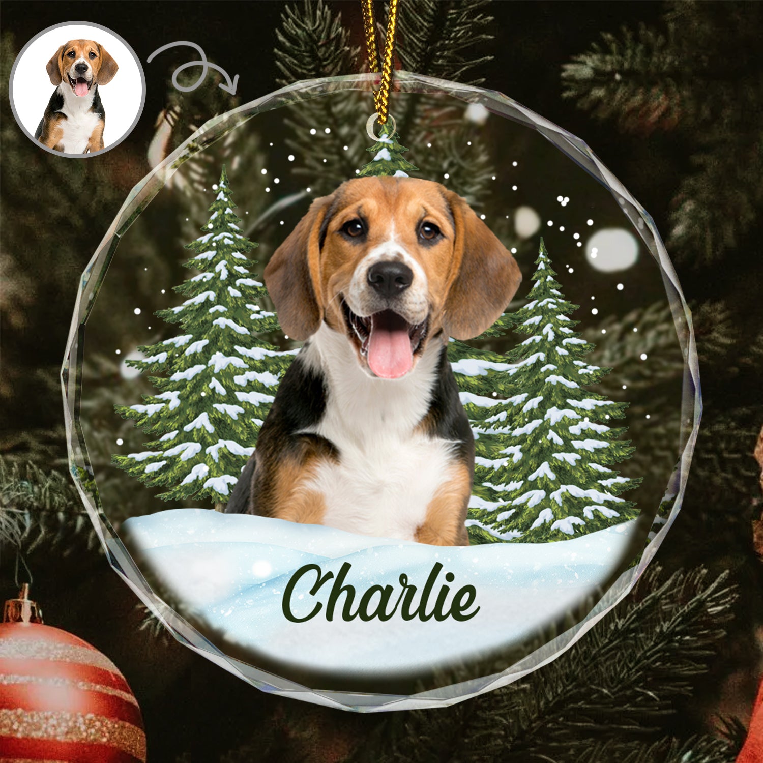 Custom Photo Pet Face - Christmas Gift For Dog Lovers, Cat Lovers
