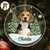 Custom Photo Pet Face - Christmas Gift For Dog Lovers, Cat Lovers, Pet Lovers, Pet Memorial - Personalized Circle Glass Ornament