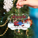 Five Hearts One Sisterhood - Christmas Gifts For Sisters, Besties - Personalized Medallion Acrylic Ornament