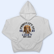 Custom Photo Pawperty Of - Gift For Dog Lovers, Cat Lovers - Personalized Sweatshirt