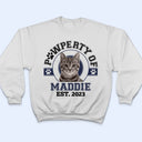 Custom Photo Pawperty Of - Gift For Dog Lovers, Cat Lovers - Personalized Sweatshirt