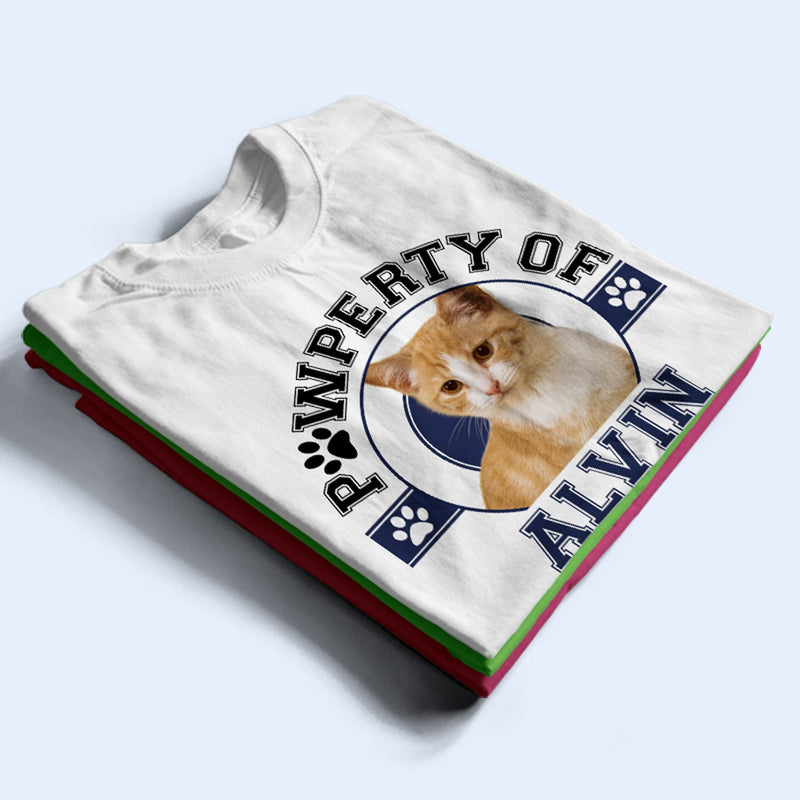 Custom Photo Pawperty Of - Gift For Dog Lovers, Cat Lovers - Personalized Sweatshirt