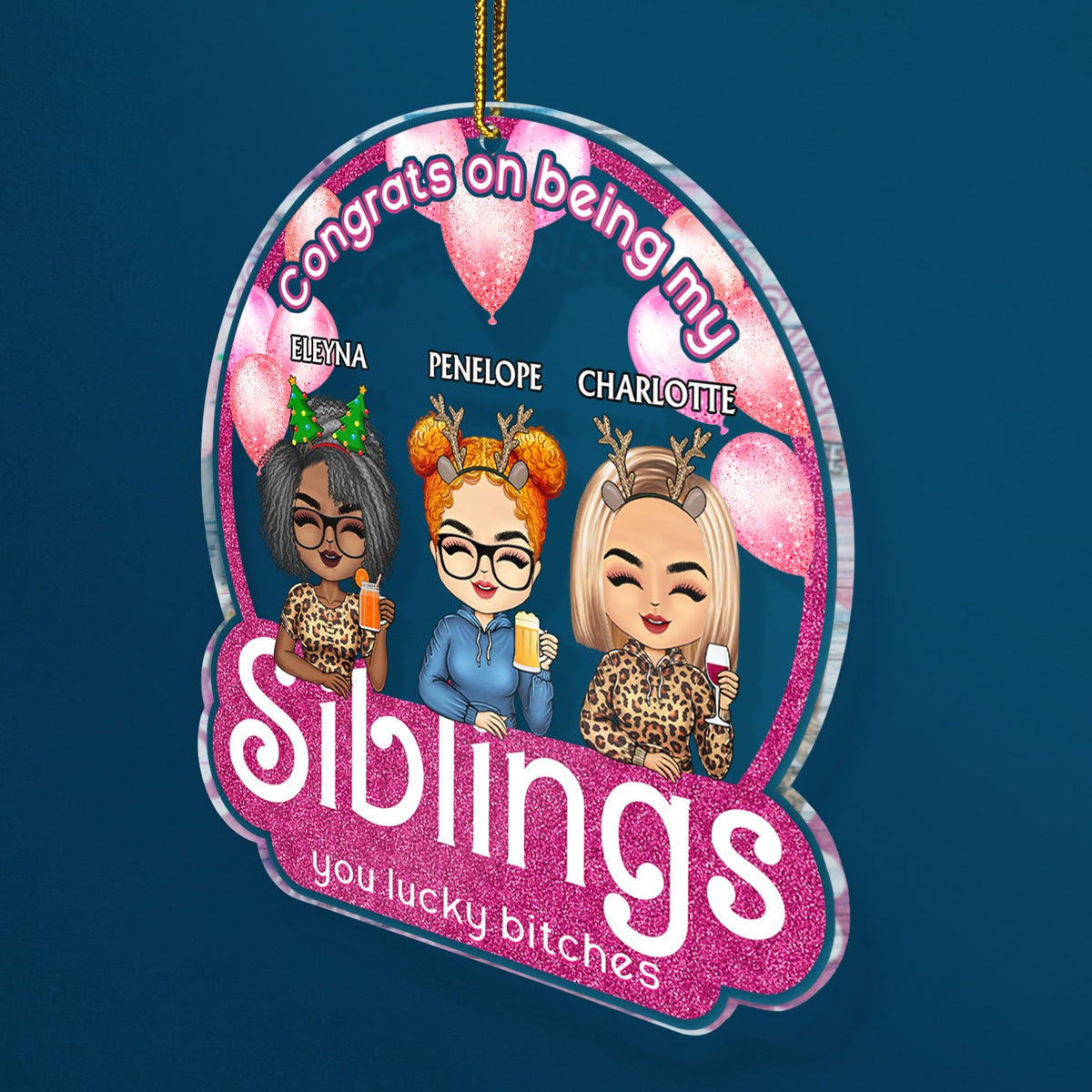 Félicitations pour être devenu mon meilleur ami Chibi - Cadeaux de Noël pour les meilleurs amis - Décoration acrylique personnalisée en forme personnalisée