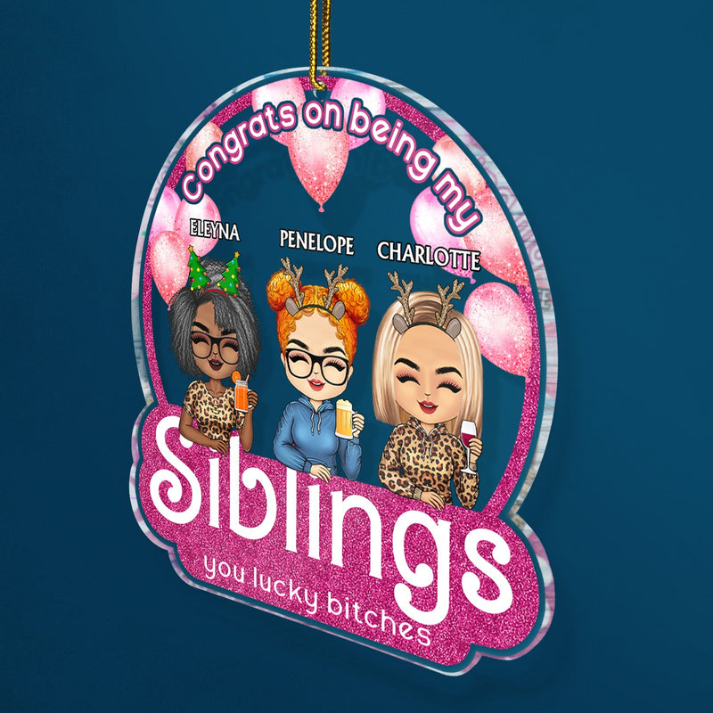 Félicitations pour être devenu mon meilleur ami Chibi - Cadeaux de Noël pour les meilleurs amis - Décoration acrylique personnalisée en forme personnalisée