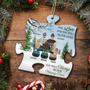 Always Be Our Missing Piece - Memorial, Christmas Gift For Family - Personalized Custom Shaped Wooden Ornament