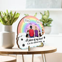A Piece Of My Heart, Dog, Cat - Memorial Gift For Pet Lover - Personalized 2-Layered Wooden Plaque With Stand