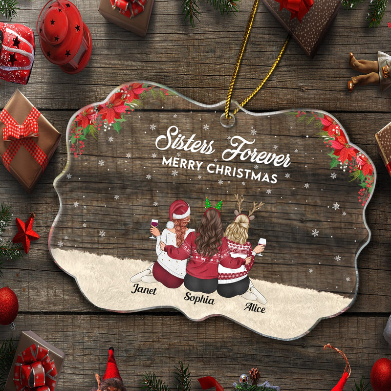 Voici une autre année de liens autour de l'alcool - Cadeau pour meilleure amie, sœur, femme - Ornement médaillon acrylique personnalisé