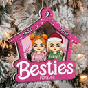 Doll House Chibi Girls - Christmas Gift For Bestie, Sister - Personalized 2-Layered Mix Ornament