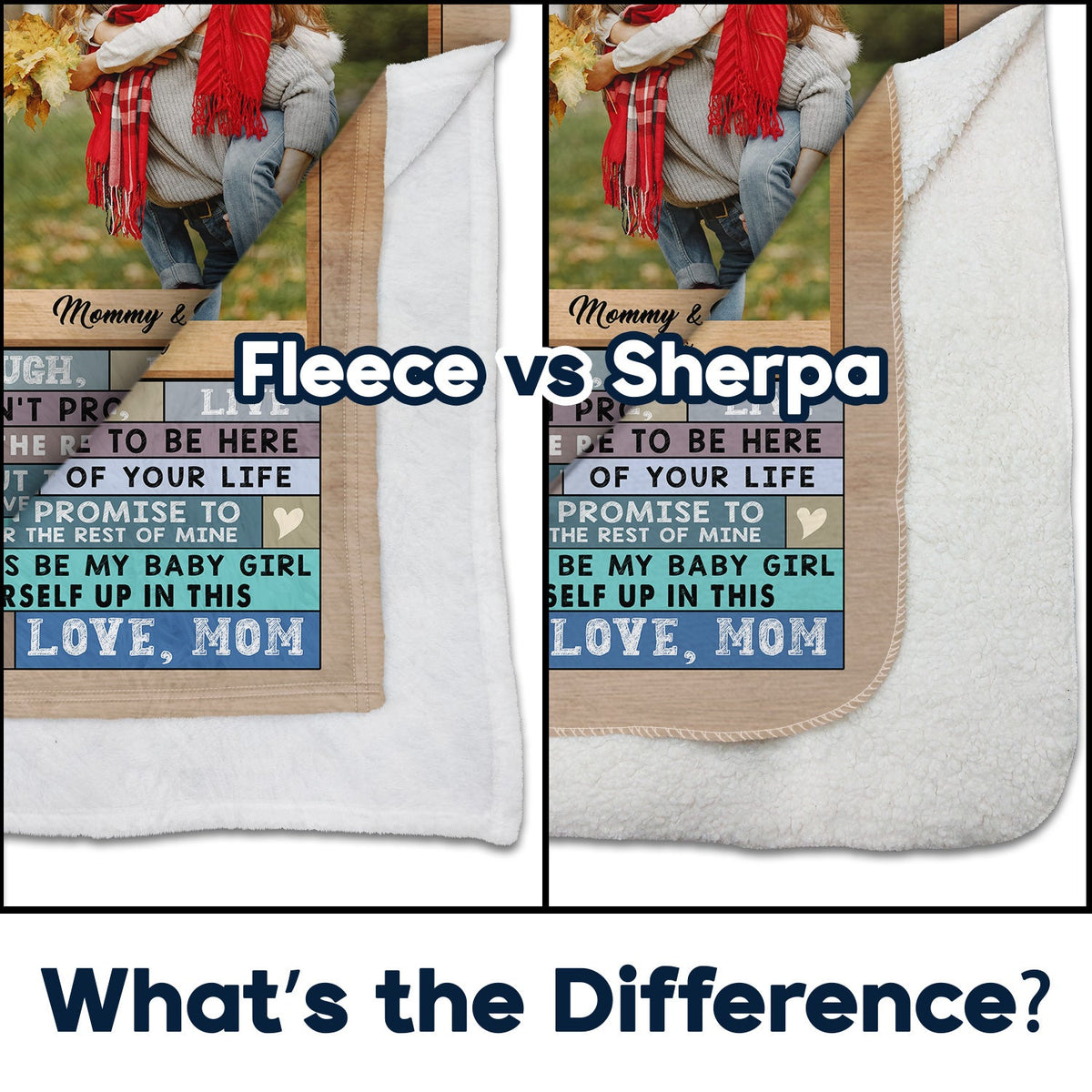 Custom Photo I Am So Proud Of You - Birthday, Loving Gift From Mom To Daughter - Personalized Fleece Blanket