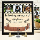 Photo personnalisée à la mémoire de - Cadeau commémoratif pour amoureux des chiens, maman de chats, perte d'animaux de compagnie - Plaque en bois personnalisée à 2 couches avec support