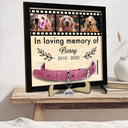 Photo personnalisée à la mémoire de - Cadeau commémoratif pour amoureux des chiens, maman de chats, perte d'animaux de compagnie - Plaque en bois personnalisée à 2 couches avec support