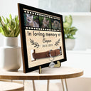 Photo personnalisée à la mémoire de - Cadeau commémoratif pour amoureux des chiens, maman de chats, perte d'animaux de compagnie - Plaque en bois personnalisée à 2 couches avec support
