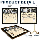 Photo personnalisée à la mémoire de - Cadeau commémoratif pour amoureux des chiens, maman de chats, perte d'animaux de compagnie - Plaque en bois personnalisée à 2 couches avec support