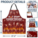 Custom Photo Hot Stuff Coming Through - Birthday, Anniversary, Funny Gift For Men, Husband, Boyfriend, Dad - Personalized Apron