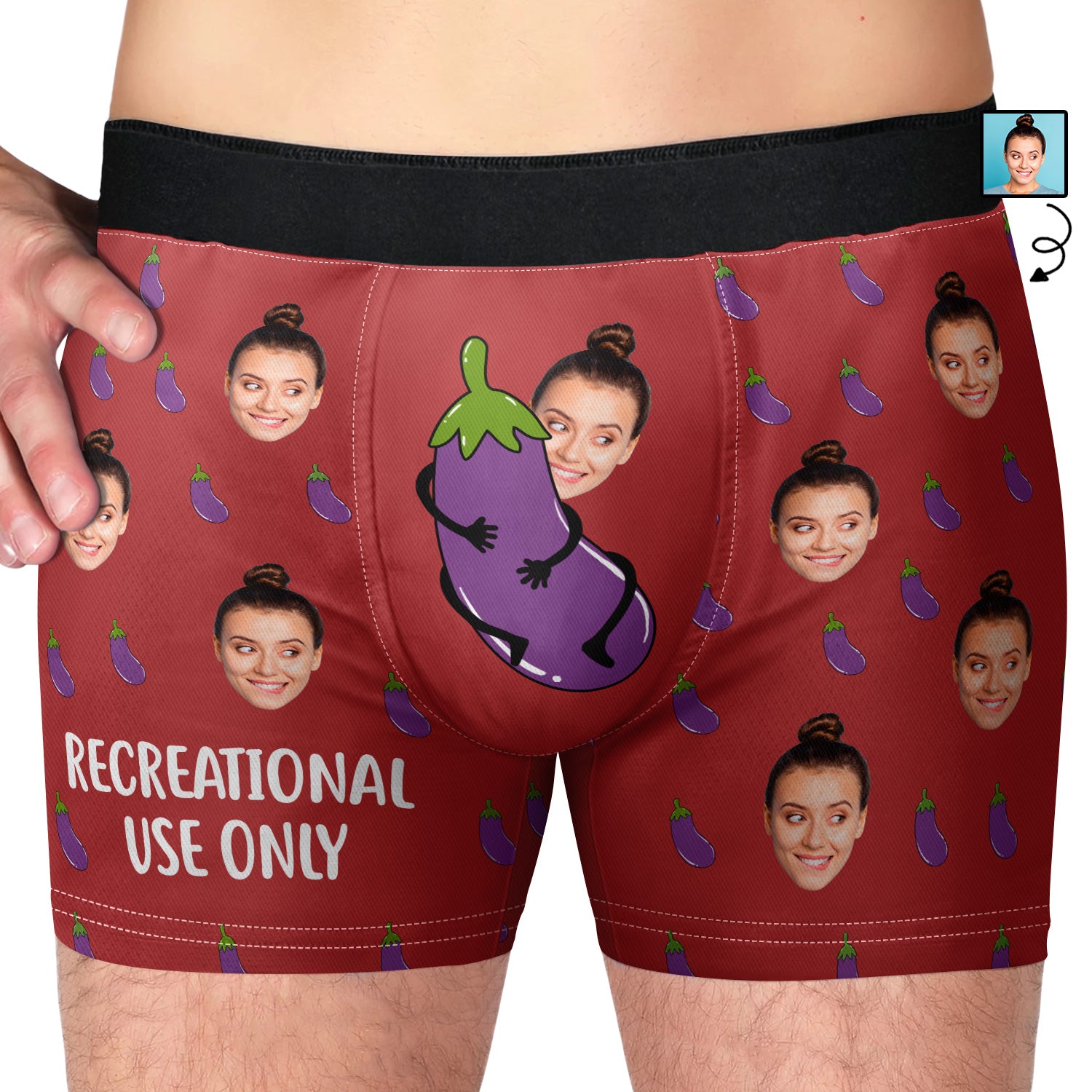 Personalized Boxer Briefs for Boyfriend Men Photo Funny Face 3D Boxer  Underwear
