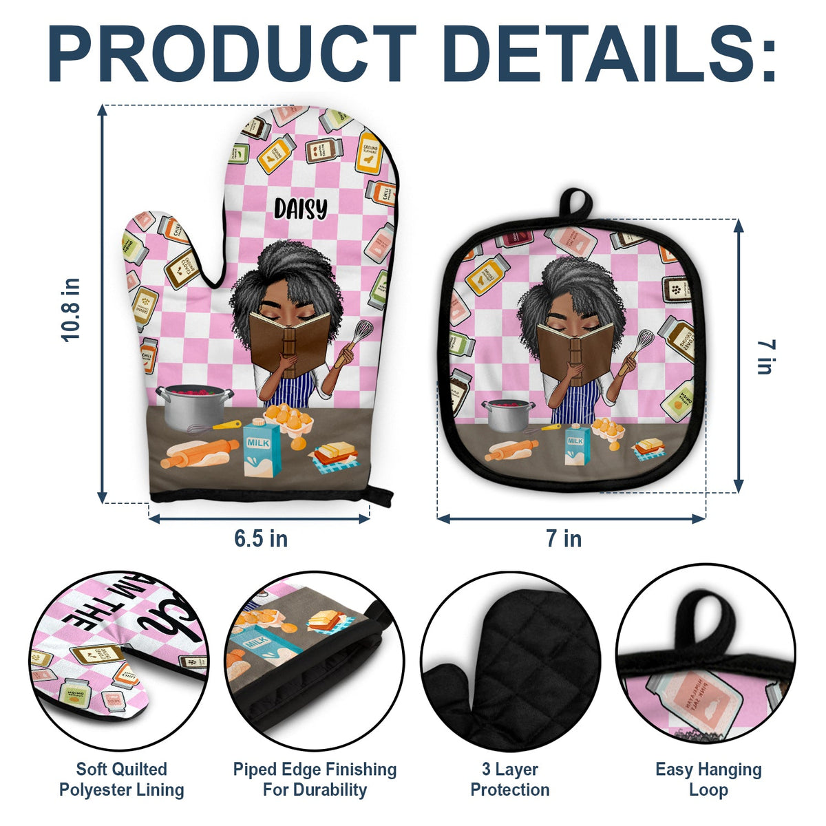 I Am The Secret Ingredient - Gift For Cooking Lovers, Gift For Mother - Personalized Oven Mitts, Hot Holders