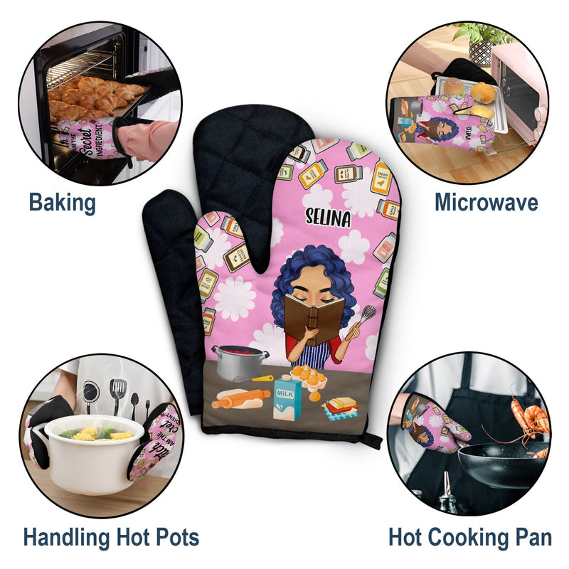 I Am The Secret Ingredient - Gift For Cooking Lovers, Gift For Mother - Personalized Oven Mitts, Hot Holders