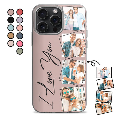 Coque de téléphone transparente pour couple