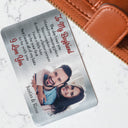 Custom Photo All Of My Lasts To Be With You - Gift For Couples, Husband, Wife - Personalized Aluminum Wallet Card