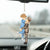 Cartoon Side View Couple Kissing Job - Loving, Anniversary Gift For Spouse, Husband, Wife - Personalized Acrylic Car Hanger