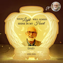 Custom Photo, Memorial, Gift For Father, Gift For Mother, Family, Sad - Custom Photo Always Shine In My Heart - Personalised Custom Shaped Light Box