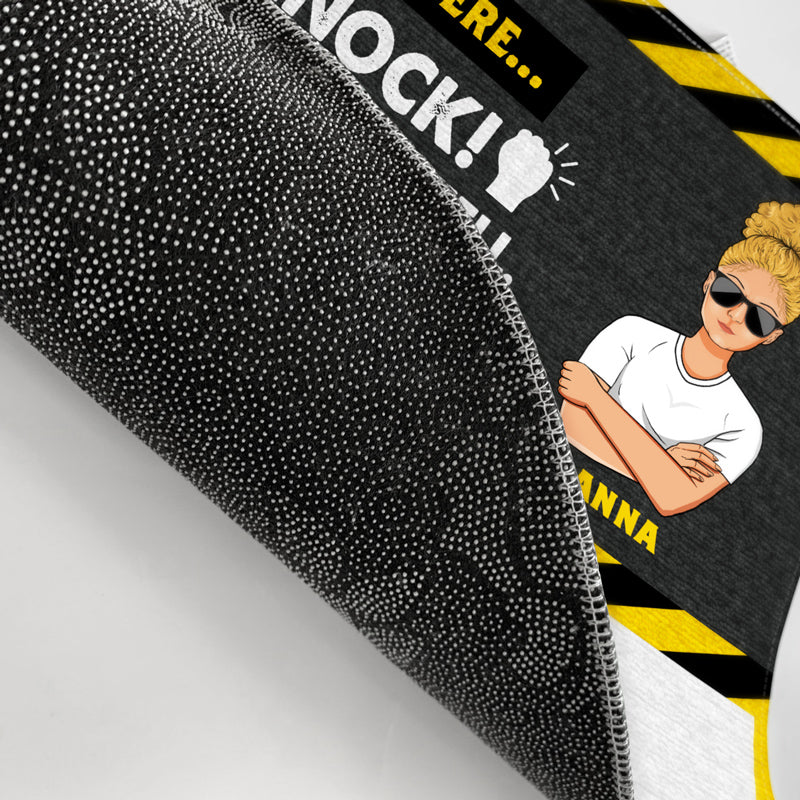 Crazy Dogs Live Here - Gift For Dog Lovers - Personalized Custom Doormat