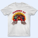 Christmas Married AF - Gift For Couples - Personalized Custom Sweatshirt