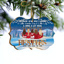 Christmas Bestie Because Of You I Laugh A Little Harder - Personalized Custom Wooden Ornament