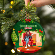 Christmas Retired 2022 Not My Problem - Personalized Custom Circle Ceramic Ornament