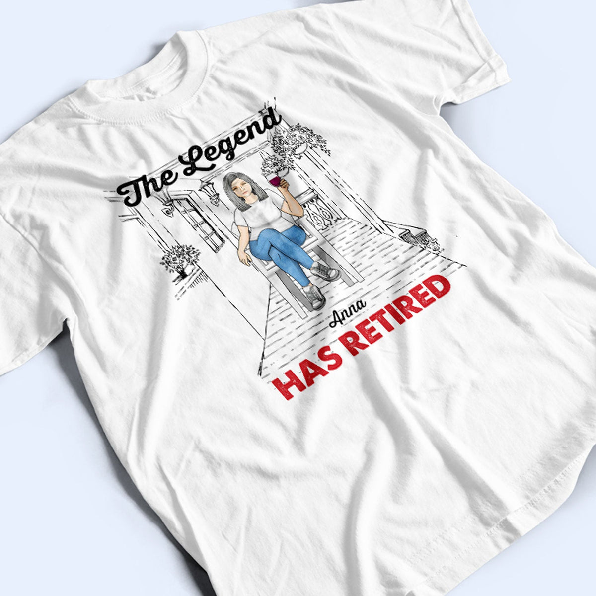 Old Family Retired Not My Problem Anymore - Personalized Custom T Shirt