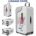 Traveling Just A Girl Boy Who Loves Traveling - Gift For Travelers - Personalized Custom Luggage Cover