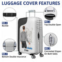 Traveling Just A Girl Boy Who Loves Traveling - Gift For Travelers - Personalized Custom Luggage Cover