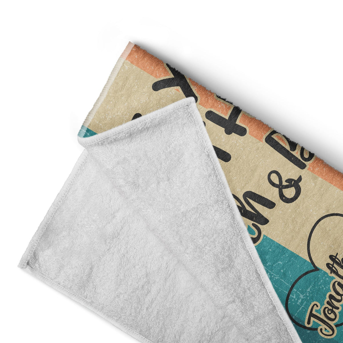 Couple Beach Love You To The Beach - Gift For Couples - Personalized Custom Beach Towel