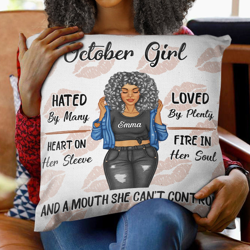 A Mouth She Can't Control - Gift For Yourself, Gift For Women - Personalized Pillow