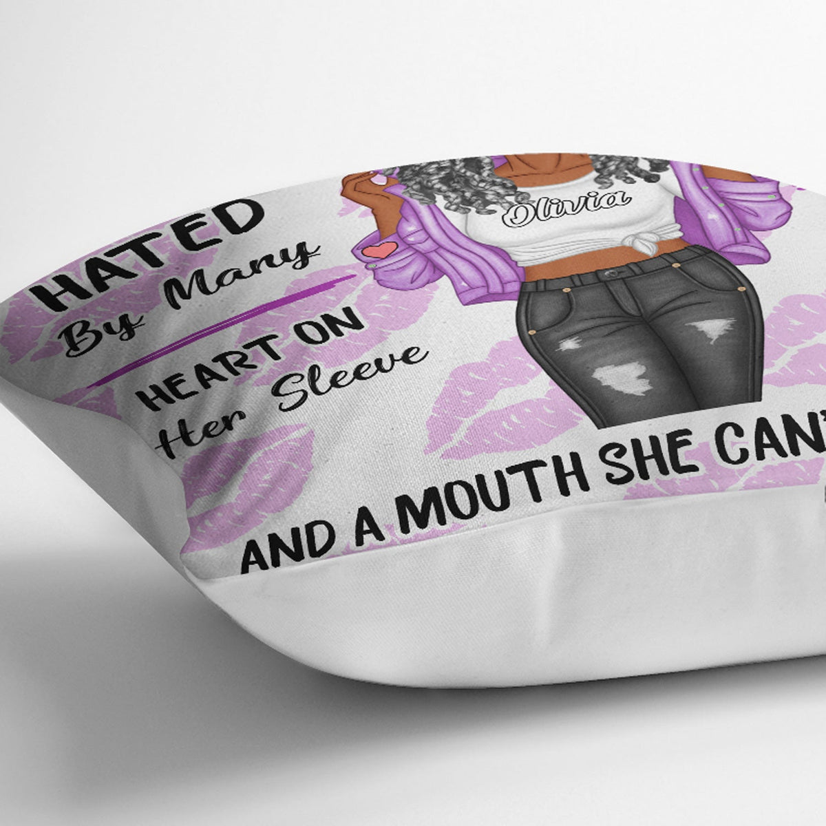 A Mouth She Can't Control - Gift For Yourself, Gift For Women - Personalized Pillow