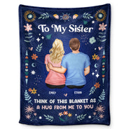 Couverture « Frère et sœur » : pensez à cette couverture ! Cadeau pour sœurs ! Couverture polaire personnalisée
