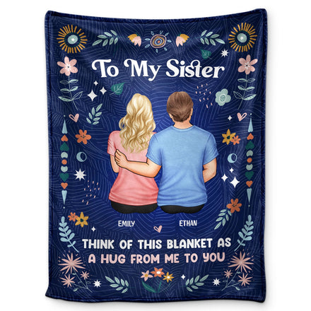 Couverture « Frère et sœur » : pensez à cette couverture ! Cadeau pour sœurs ! Couverture polaire personnalisée