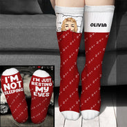 Je repose mes yeux - Cadeau pour vous-même - Chaussettes personnalisées